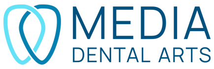 The Media Dental Arts website footer logo